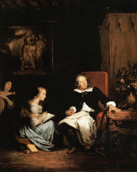 Milton dictated "Paradise Lost" to his daughters