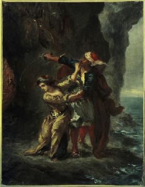 Byron, Braut von Abydos / Gem.Delacroix