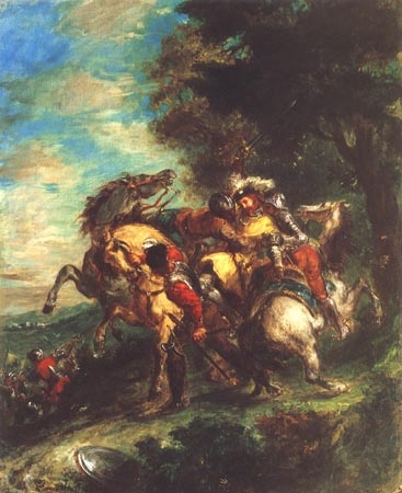 Weislingen is ' taken captive for people of Götzs from Ferdinand Victor Eugène Delacroix