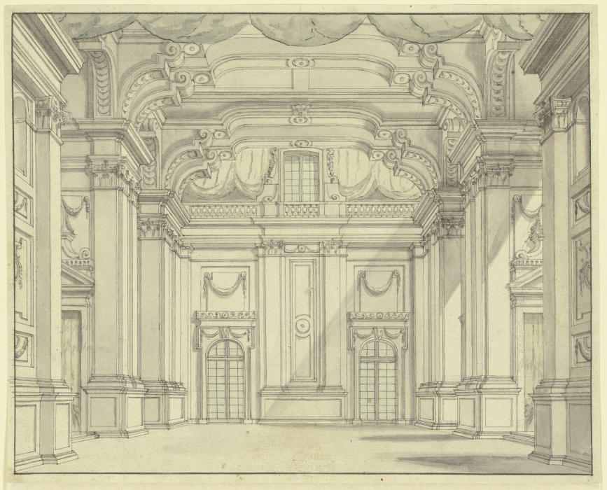 Rococo room from Ferdinando Bibièna