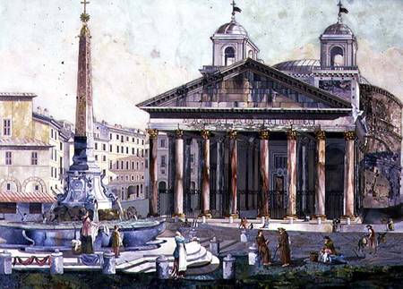 View of the Pantheon, Rome from Ferdinando Pattini