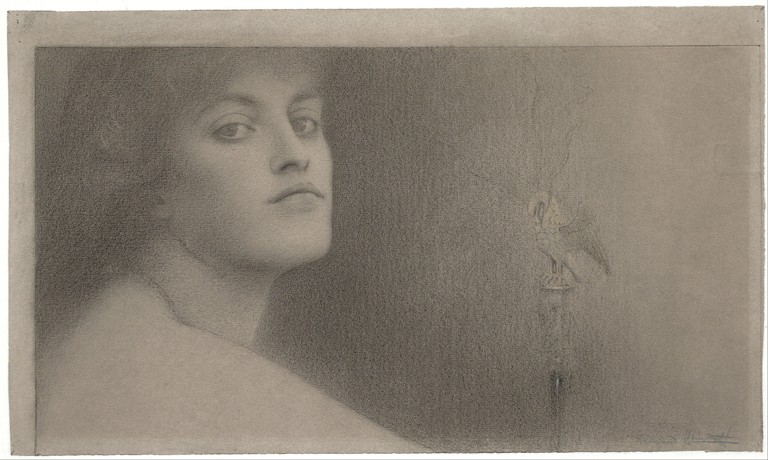 Study for "l'Offrande" (The Offering) from Fernand Khnopff