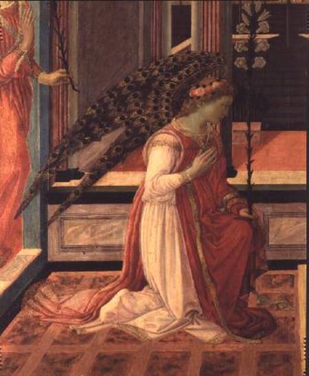 Annunciation (detail of 58343) from Filippino Lippi