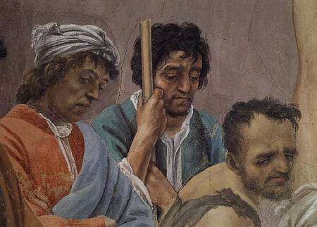 The Dispute with Simon Mago, and the Crucifixion of St. Peter (Detail of figures around St. Peter's from Filippino Lippi
