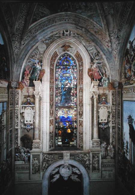 East wall of Strozzi Chapel (photo) from Filippino Lippi