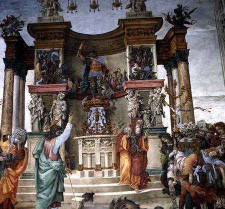 St. Philip Exorcising a Demon from Filippino Lippi