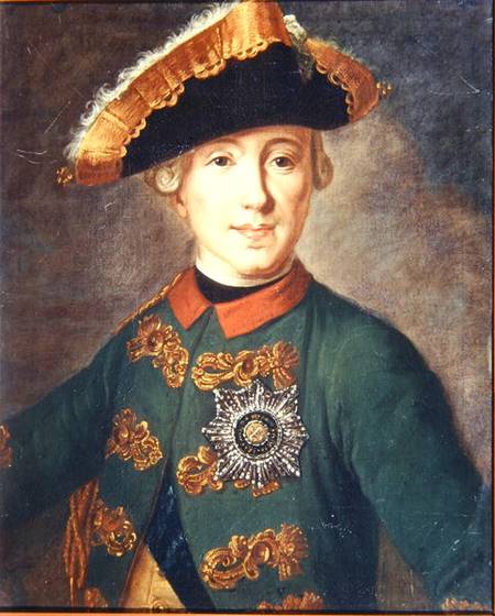 Portrait of Tsar Peter III (1728-62) from Fjodor Stepanowitsch Rokotov