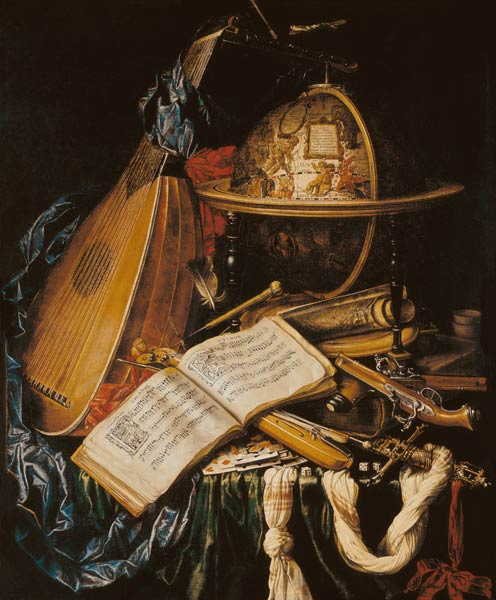 Still Life with Musical Instruments from Flemish School