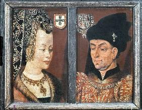 Portrait of Philip The Good, Duke of Burgundy, and his third wife Isabel of Portugal