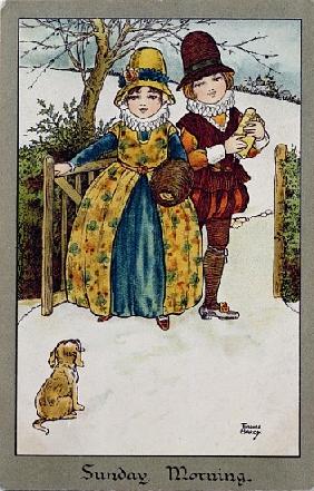 Sunday Morning, Victorian card ()