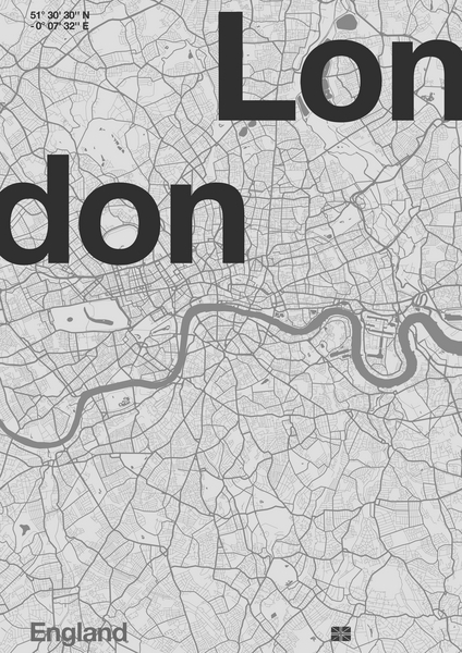 London Minimal Map from Florent Bodart