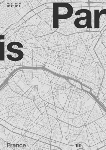 Paris Minimal Map from Florent Bodart