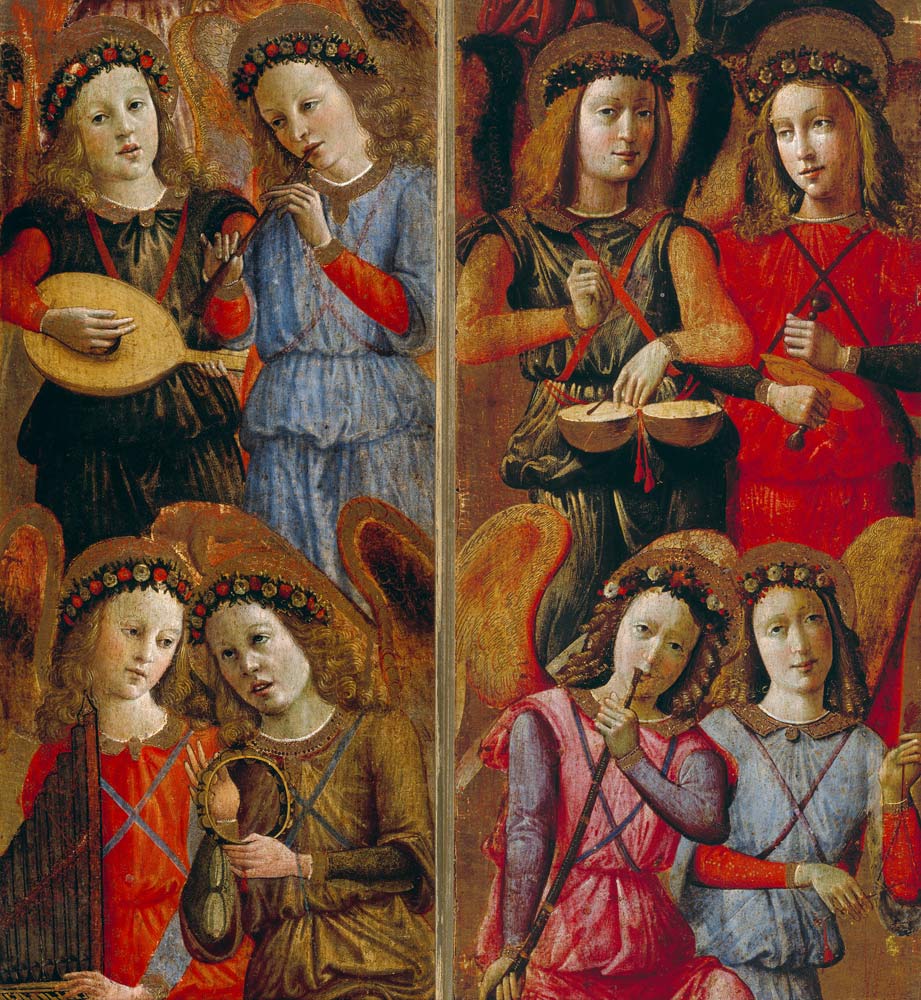 Angel playing instruments from Florentinisch