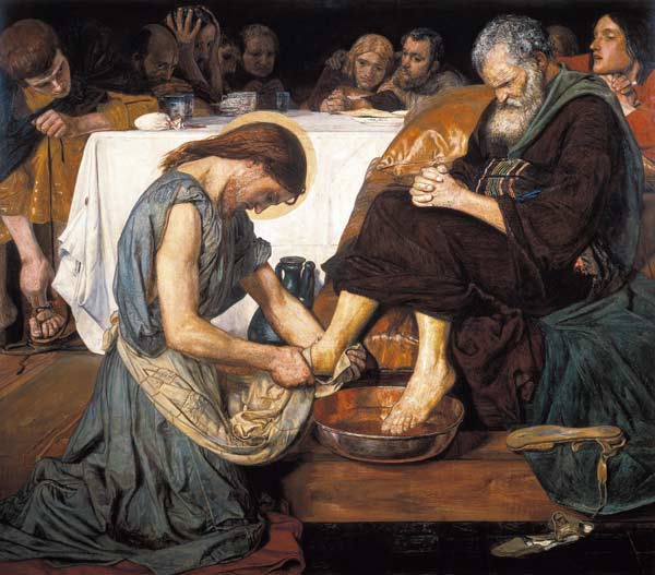 Christ washing Peter's feet from Ford Madox Brown