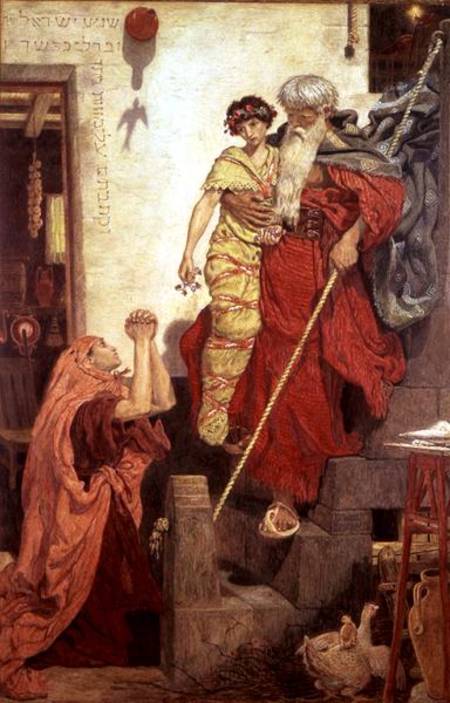 Elijah restoring the Widow's Son from Ford Madox Brown