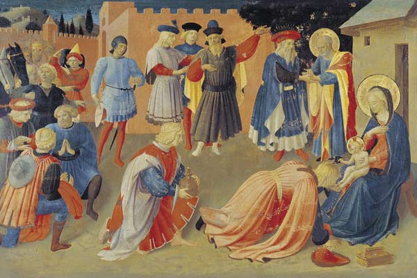 Adoration of the Magi, predella panel from the Linaiuoli Triptych from Fra Beato Angelico