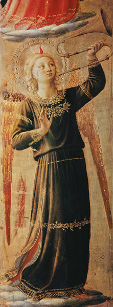 Angel playing instruments from Fra Beato Angelico