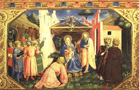 Adoration of the Magi, from the predella of the Annunciation Altarpiece from Fra Beato Angelico