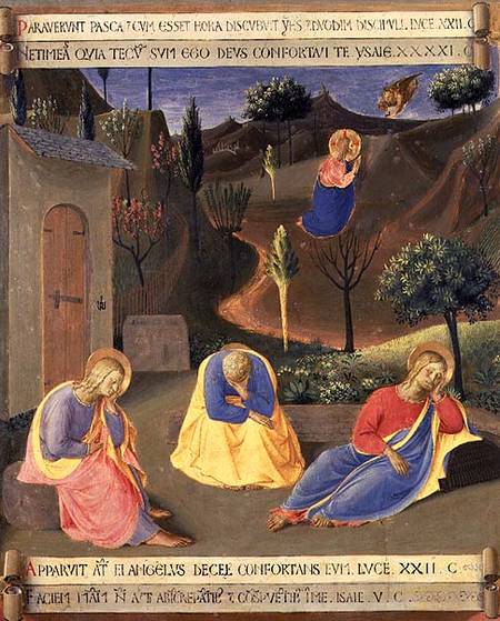 The Agony in the Garden, detail from panel three of the Silver Treasury of Santissima Annunziata from Fra Beato Angelico