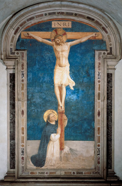 Christ on the Cross Adored by St. Dominic from Fra Beato Angelico