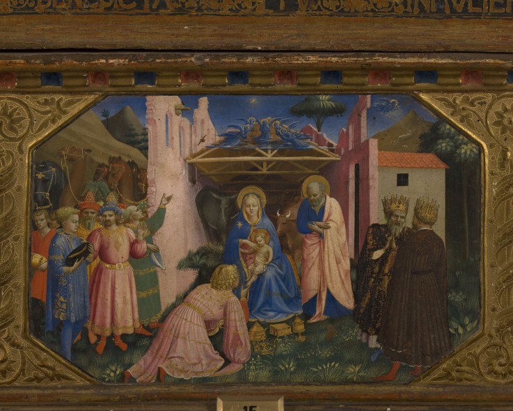 The Adoration of the Magi (The Annunciation retable with 5 Predella scenes) from Fra Beato Angelico