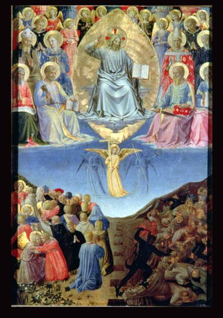 The Last Judgement Central Panel From A Fra Angelico As Art Print Or Hand Painted Oil