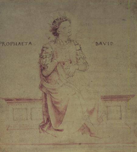King David playing a harp from Fra Beato Angelico