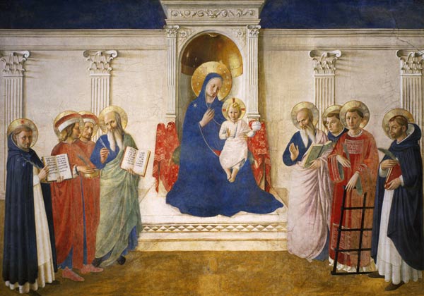 The Madonna delle Ombre, 1450 (fresco) from Fra Beato Angelico