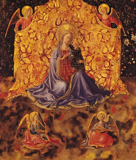 Madonna of Humility with Christ Child and Angels from Fra Beato Angelico