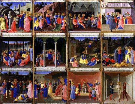 Scenes from the Life of Christ, panel three from the Silver Treasury of Santissima Annunziata from Fra Beato Angelico