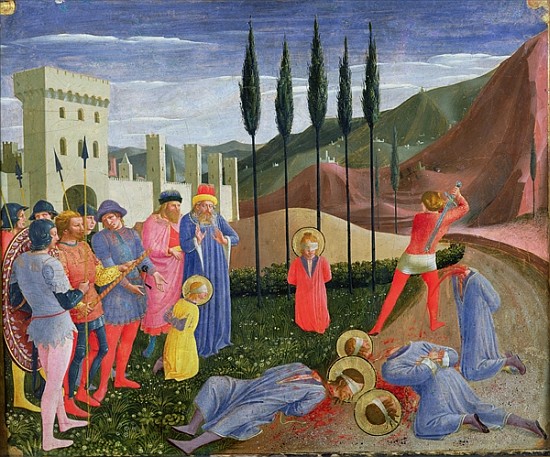 The Martyrdom of St. Cosmas and St. Damian, from the predella of the San Marco altarpiece, c.1440 from Fra Beato Angelico