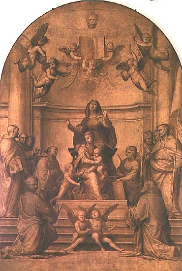 St. Anne (sepia altarpiece) from Fra Bartolommeo