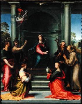The Annunciation with Saints