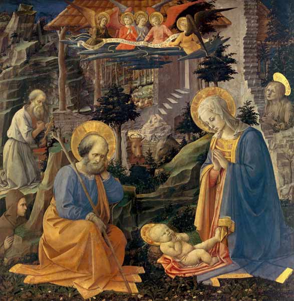Adoration of the Child with the Saints J - Fra Filippo Lippi as art ...