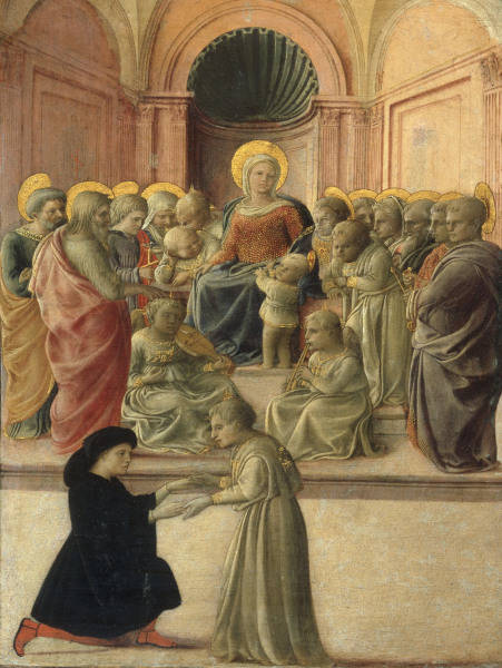 Filippo Lippi /Mary w.Child 6 Saints/Ptg from Fra Filippo Lippi