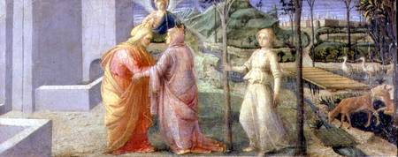 The Meeting of Joachim and Anna at the Golden Gate from Fra Filippo Lippi