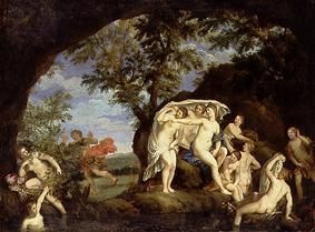 Diana with nine nymphs and act aeon from Francesco Albani