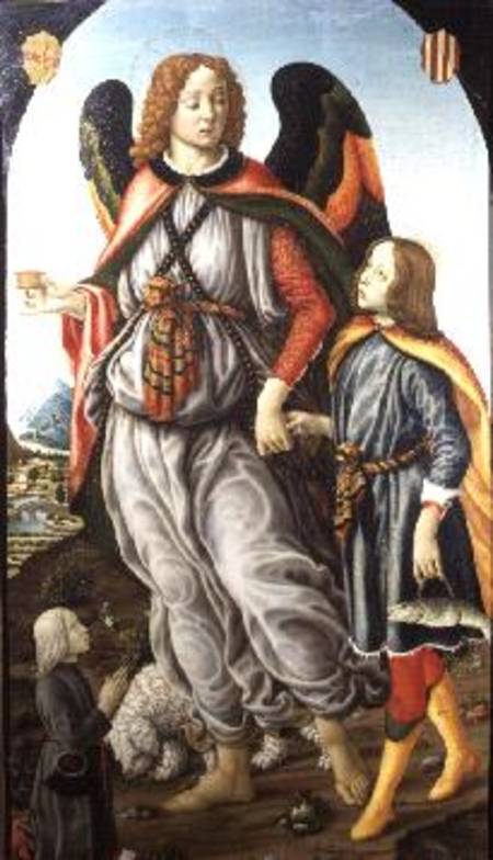 Tobias and the Archangel Raphael from Francesco Botticini