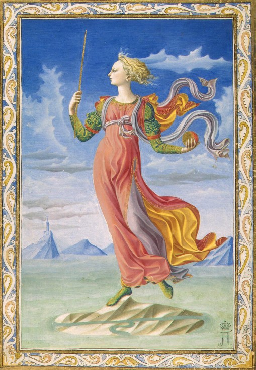 Allegory of Rome. Illustration for the manuscript De Secundo Bello Punico Poema by Silius Italicus from Francesco di Stefano Pesellino