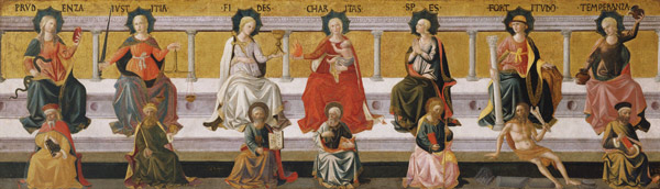 The Seven Virtues from Francesco di Stefano Pesellino