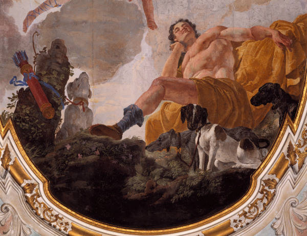 F.Fontebasso / Diana & Endymion, Detail from Francesco Fontebasso