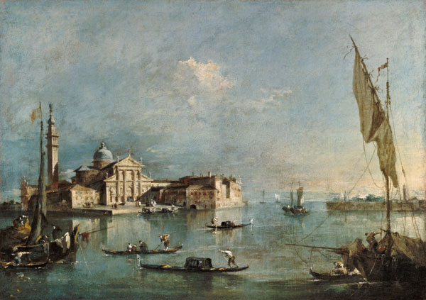 View of the San Giorgio Maggiore Island from Francesco Guardi