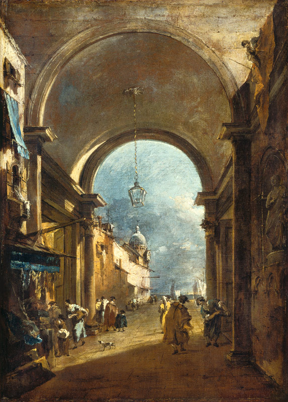 View through an Archway from Francesco Guardi