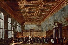 The Doge of Venice Giving Audience in the Sala del Collegio in the Doge’s Palace