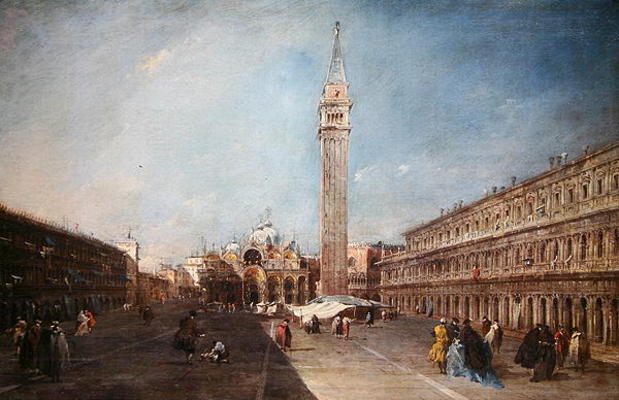 Piazza San Marco (oil on canvas) from Francesco Guardi