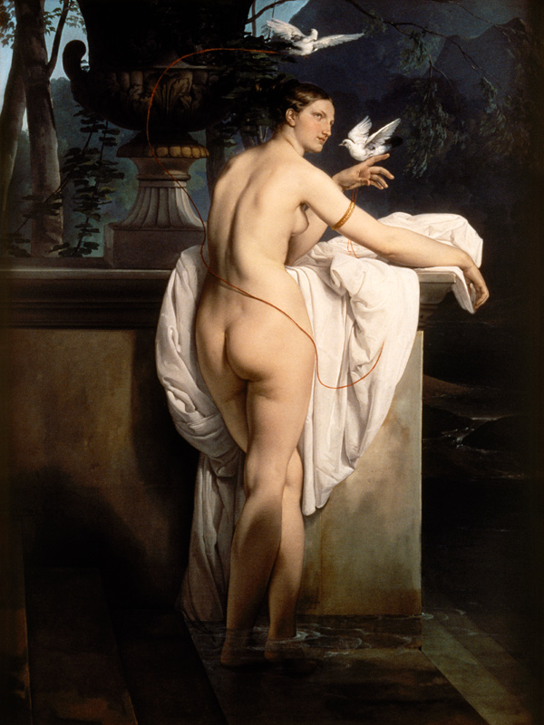 F.Hayez / Venus with two Pigeons / 1830 from Francesco Hayez