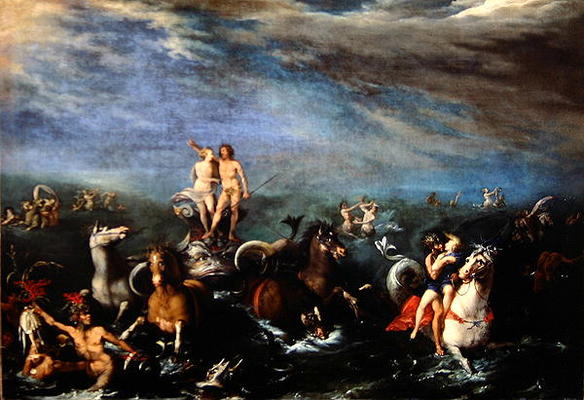 Triumph of Neptune (oil on canvas) from Francesco Napoletano