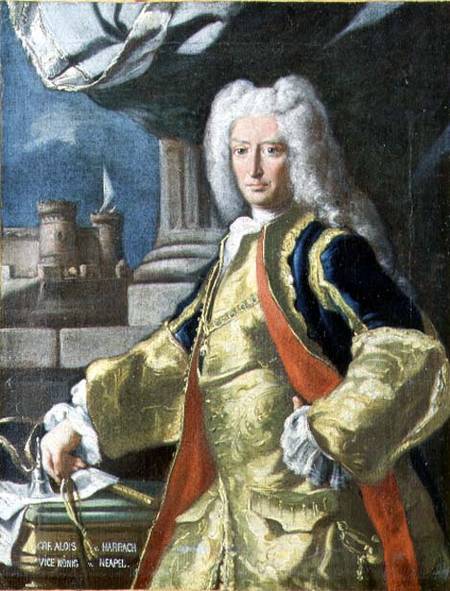 Count Alois Thomas Raimund Harrach, Viceroy of Naples from Francesco Solimena
