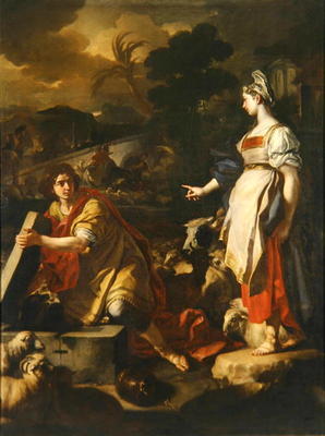 Jacob and Rachel, c.1710 (oil on canvas) from Francesco Solimena