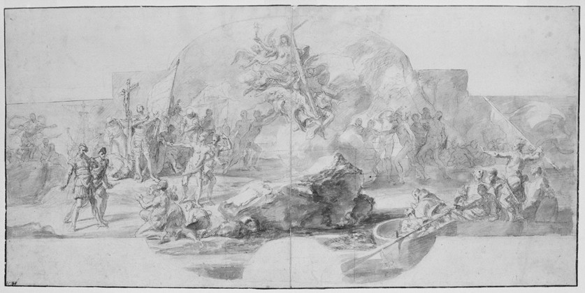The Landing of Columbus in America from Francesco Solimena